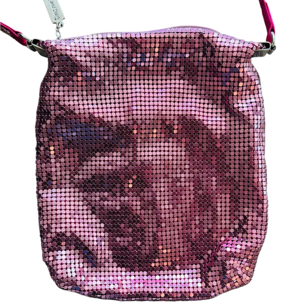 Whiting & Davis Pink Sequin Shoulder Bag - Picture 3 of 8